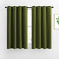 NICETOWN Bedroom Room Darkening Curtains and Drapes - Window Treatment Thermal Insulated Solid Grommet Room Darkening Draperies for Bedroom (Olive, Set of 2, 46 by 54 Inch)
