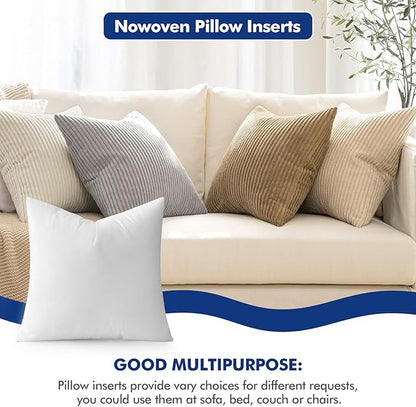 MIULEE Pillow Insert 24x24 Inch, Decorative Square Throw Pillow Inserts, Premium Fluffy Pillow Forms Sham Stuffer for Sofa Couch Living Room