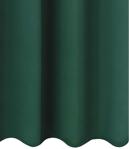 LEMOMO Dark Green Bedroom Blackout Curtains/52 x 63 Inch Long/Set of 2 Curtain Panels/Thermal Insulated Room Darkening Curtains for Bedroom
