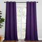 NICETOWN Thick Blackout Curtain and Drapes - Thermal Insulated Grommet Top Window Draperies for Bedroom, Block Out Light Curtain Panel (Royal Purple, 42 x 95, Pack of 2)
