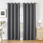ChrisDowa Blackout Curtains 95 inches Long for Bedroom - 2 Panels Set Grommet Thermal Insulated Room Darkening Curtains for Living Room (Grey, 52 x 95 Inch)