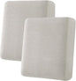 H.VERSAILTEX Super Stretch Individual Seat Cushion Covers Sofa Covers Couch Cushion Covers Slipcover Sets Thick Jacquard Textured Twill Fabric (2 Piece Medium Sofa Cushion Covers, Island Fossi)