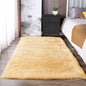 Latepis 3x4 Rugs Yellow Fur Rug Washable Faux Sheepskin Rug Shag Fluffy Rugs for Bedroom Cute Room Décor, Rectangle