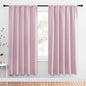 NICETOWN Blackout Curtains for Girls Room - Nursery Essential Thermal Insulated Solid Rod Pocket Top Blackout Drapes (Lavender Pink, 1 Pair, 52 x 72 Inch)