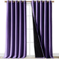 NICETOWN 100% Blackout Blinds, Laundry Room Decor Window Treatment Curtains for Large Patio Sliding Door, Thermal Insulated Lilac Purple Curtains for Bedroom, Set of 2, 70 inches x 108 inches