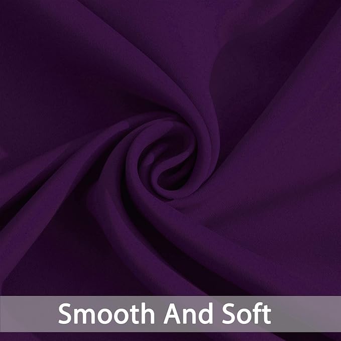 Yakamok Extra Wide Blackout Curtain for Sliding Glass Door, Grommet Thermal Insulated Room Divider Curtain 100W x 84L inch, Room Darkening Patio Curtain,8.3ft Wide x 7ft Tall, 1 Panel,Purple