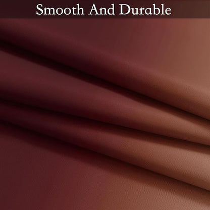 SimpleHome Ombre Room Darkening Curtains 36 inches Length for Bedroom,Grommet Gradient Light Blocking Red Gradient Window Curtains for Living Room,2 Panels, 52x36 inches