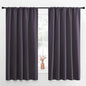 NICETOWN Blackout Curtains for Living Curtains, Greyish Purple, Set of 2, 52 by 63 Inch, Window Treatment Blackout Curtain Panels, Home Decor Thermal Insulated Solid Drapes for Bedroom