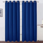 LEMOMO Blackout Curtains 66 x 84 inch/Royal Blue Curtains Set of 2 Panels/Thermal Insulated Room Darkening Bedroom Curtains