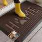 GORILLA GRIP 100% Waterproof All-Season WeatherMAX Doormat 35x23, US Designed Natural Rubber, Stain and Fade Resistant, Low Profile Indoor Outdoor Door Mats, Easy Clean Patio Mat, Espresso Home Paw