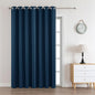 Joydeco Blackout Curtains 90 Inches Long 1 Panel, Thermal Insulated Long Curtains& Drapes 1 Piece, Room Darkening Grommet Drapes for Living Room Bedroom Window (W70 x L90 Inch, Navy Blue)