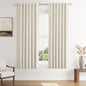 Guken 100% Blackout Linen Curtains 63 Inch Length 2 Panels Set for Living Room Bedroom Back Tab Thermal Insulated Black Out Drapes Room Darkening Farmhouse Style for Bedroom Window Curtains 40 Wide
