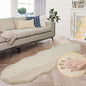 ORINOVA Shag Polyester Bunny Washable Fluffy Rug Runners for Hallways Camel Plush Area Rugs for Living Room Bedroom Sheepskin Rug 2x6 Shaped Nursery Rugs