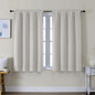 Simplebrand Ava Natural Short Blackout Curtains for Bedroom 45 Inches Long 2 Panels Set, Solid Thermal Insulated, Energy Saving Window Treatment Curtains Blackout Drapes, W40 x L45 Inch, Natural