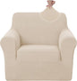 U-NICE HOME Recliner Chair Covers Stretch Couch Cover Sofa Cover Sofa Slipcover Furniture Protector for Chair Cover Pet Friendly(Armchair, Beige)