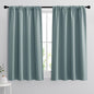 RYB HOME 54 inch Blackout Curtains for Living Room, Rod Pocket Thermal Insulated Small Window Drapes Room Darkening Shades for Bedroom Studio Dorm, W 42 x L 54 inch, Set of 2 Panels, Dusty Blue