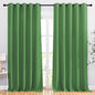 NICETOWN Blackout Curtain Panels 90 - Window Treatment Energy Saving Thermal Insulated Solid Grommet Blackout Drapes for Living Room (Forest Green, 1 Pair, 66 by 90-Inch)