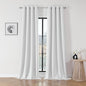 Joydeco Blackout Curtains 108 Inch Length 2 Panels Set, Thermal Insulated Long Curtains& Drapes 2 Burg, Room Darkening Grommet Drapes for Bedroom Living Room Window(Greyish White, W52 x L108 Inch)