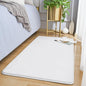 Amearea Modern Washable Runner Rugs, 2x4 Feet White Bedroom Runner Rug, Small Area Rugs for Bedroom Living Room, Non Slip Memory Foam Rug for Hallway Entryway Kids Boys Girls Room Laundry Room