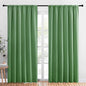 NICETOWN Room Darkening Curtains for Bedroom, Froest Green, Set of 2 Panels, 62 x 84 Inch, Triple Weave Home Decoration Thermal Insulated Solid Drapes for Patio Door