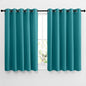 NICETOWN Blackout Curtains 54 inch Length for Bedroom - Grommet Thermal Insulated Extra Wide Window Curtains for Kids Room/Home Office, Peacock Teal, W66 x L54, Set of 2
