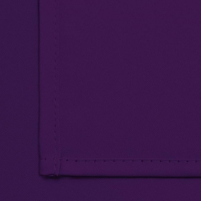 Yakamok Blackout Curtains Room Darkening Thermal Insulated with Grommet Window Curtain for Bedroom, 38 x 63 inch,Purple, 2 Panels