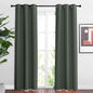 NICETOWN Living Room Curtains 84 inch Long - Grommet Blackout Thermal Insulated Room Darkening Sound Blocking Window Drapes for Kids Room/Bedroom, 2 Panels, Dark Mallard, W37 x L84