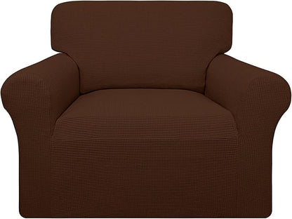 Easy-Going 100% Waterproof Chair Couch Cover, Dual Waterproof Sofa Cover, Stretch Jacquard Sofa Slipcover, Leakproof Furniture Protector for Kids, Pets, Dog and Cat (Chair, Coffee)