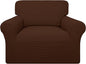 Easy-Going 100% Waterproof Chair Couch Cover, Dual Waterproof Sofa Cover, Stretch Jacquard Sofa Slipcover, Leakproof Furniture Protector for Kids, Pets, Dog and Cat (Chair, Coffee)