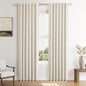 Guken 100% Blackout Linen Curtains 42 Inch Wide by 84 Inch for Living Room Bedroom Back Tab Thermal Insulated Black Out Drapes Room Darkening Window Curtains