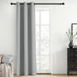 Yakamok Blackout Curtains for Bedroom,Grommet Thermal Insulated Room Darkening Curtains for Living Room,1 Panel (38 x 84Inch, Light Grey)