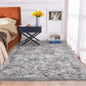 ORINOVA Gray Furry 5x7 Area Rugs for Bedrooms Faux Sheepskin Fur Rug Washable Carpet for Living Room Shag Nursery Rug