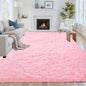 8x10 Area Rugs for Living Room Rug: Soft Fluffy Shag Light Pink Rugs for Bedroom, Non-Slip Large Fuzzy Plush Rug Indoor Floor Carpet for Nursery Kids Boys Girl Room, Dorms, Playroom, Modern Home Decor