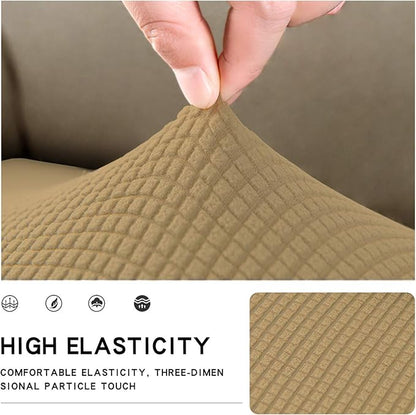 Easy-Going Stretch Cushion Cover Sofa Cushion Furniture Protector Sofa Seat Sofa slipcover Sofa Cover Soft Flexibility with Elastic Bottom(Sofa Cushion,Golden)