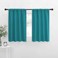 NICETOWN Blackout Curtains for Living Curtains, Peacock Blue, 2 Panels, 29 by 30, Room Darkening Window Curtain Panels, Easy-Care Solid Thermal Insulated Draperies/Drapes for Daughter Room