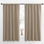NICETOWN Blackout Curtains for Living Curtains, Taupe, Set of 2, 52 by 63 Inch, Window Treatment Blackout Curtain Panels, Home Decor Thermal Insulated Solid Drapes for Bedroom
