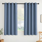 NICETOWN Room Darkening Draperies Curtains Panels, 2 Panels Stone Blue W52 x L63