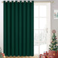 Yakamok Blackout Extra Wide Thermal Insulated Curtains, Total Shade Patio Door Curtain, Full Light Shading Sliding Door Room Divider for Space Separator Bedroom, 1 Panel, W100 x L84, Emerald Green,