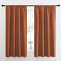NICETOWN RV Blackout Curtains for Camper Windows, Burnt Orange, 29" Wide by 50" Long, 2 PCs, Short Blackout Curtains & Drapes, Thermal Insulated Blackout Curtain Panels for Kids Room, Play Room