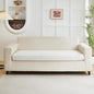 Couch Covers for 2 Cushion Sofa Pet Friendly Couch Cushion Covers Universal Sofa Covers Washable Stretch Slipcovers for Sectional Sofa (Texture Ivory White,Large Double Seat Cover)