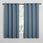 NICETOWN Smoky Blue Blackout Curtains 68 inches Length for Living Room, 2 Panels, 55" Wide, Thermal Insulated Decoration Drapes for Bedroom Window