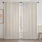 Extra Wide 100 Inch Length Blackout Curtains & Drapes 90 Inches Long 2 Panels Set for Sliding Glass Doors Modern Pleated Linen Blend Heavy Floor to Ceiling Large Window Drapes(100"Wx90"Lx 2 Birch)