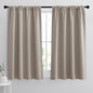 RYB HOME 54 inch Blackout Curtains for Living Room, Rod Pocket Thermal Insulated Small Window Drapes Room Darkening Shades for Bedroom Studio Dorm, W 42 x L 54 inch, Set of 2 Panels, Sand