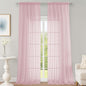 OWENIE Sheer Blush Curtains 108 Inches Long for Living Room Bedroom 2 Panels Set, Lightweight Airy Blush Sheer Curtain, Filmy Voile Rod Pocket, 2 PCS, Each 59" W x 108" L