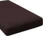 H.VERSAILTEX Super Stretch Individual Chaise Cover Sectional Couch Covers for L Shaped Sofa Both Left/Right Featuring Thick Jacquard Textured Twill Fabric (1 Piece Chaise Cover, Chocolate)
