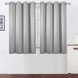 LEMOMO Light Grey Blackout Curtains 52 x 54 Inch Length/Set of 2 Curtain Panels/Thermal Insulated Room Darkening Blackout Curtains for Bedroom