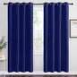 NICETOWN Navy Blue Blackout Curtains 78 inches Length for Living Room, 2 Panels, 55" Wide, Thermal Insulated Decoration Drapes for Bedroom Window