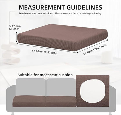 Outdoor Cushion Covers Set,14PCS Patio Furniture Couch Seat Slipcovers, Replacement for Sofa Sectional Chair(Cover，Only)