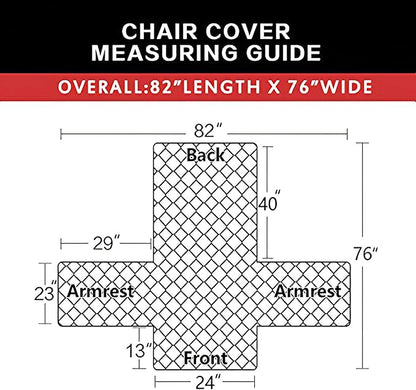 Easy-Going Chair Sofa Slipcover Reversible Sofa Cover Water Resistant Couch Cover Furniture Protector Cover with Elastic Straps for Pets Kids Children Dog Cat (Chair, Green/Christmas Red)