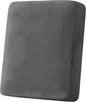 H.VERSAILTEX Velvet Stretch Couch Cushion Cover Plush Cushion Slipcover for Chair Cushion Furniture Protector Seat Cushion Sofa Cover (1 Piece Armchair Cushion Covers, Grey)